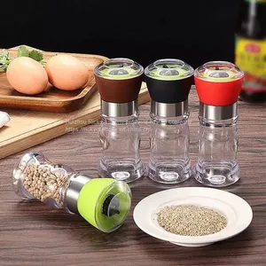 Salt Pepper Mill Handy Salt Pepper Mill Grinder Manual Seasoning Grinders Kitchen Tools Moedor de Pimenta Cookware Gadget thumbnail-4
