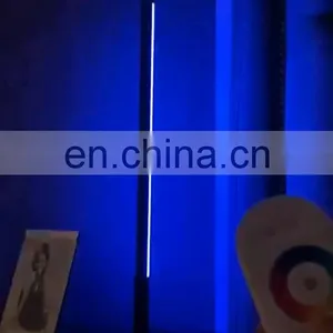 Modern Creative Design Decoration Aluminum Tube Linear LED Table Lamp Colorful Bedside Night Light With Remote Control thumbnail-1