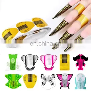Factory OEM Nail Art Tips Extension Forms Guide French DIY Tool Acrylic UV Gel Nail Tool thumbnail-1
