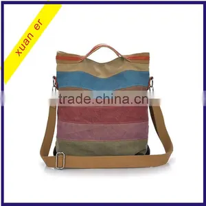 2016 New Products Fashion Women Striped Shoulder Lady Handbag for Wholesale thumbnail-1
