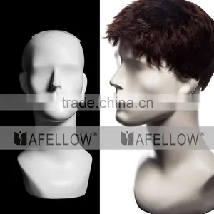 Abstract Fiberglass Men Head Mannequin H1110 thumbnail-1