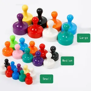 Painting Colorful Plastic or Rubber Coated Neodymium Push Pins for Office Magnet thumbnail-1