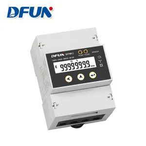DFUN DFPM93 Din Rail Multi Function Three Phase Electric Energy Meter thumbnail-1