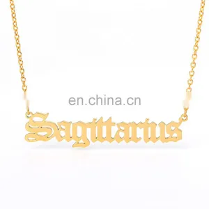 Fall 2020 Fashion Personalized Stainless Steel Custom Name Jewelry Custom Letter Women Pendant Necklace thumbnail-2