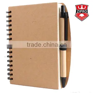 School Hardcover Notebook Spiral Notebook With Pen Recycled Notebook With Pen thumbnail-1
