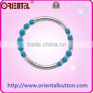 Elegant Round Silver Belt Buckle Decoration thumbnail-1