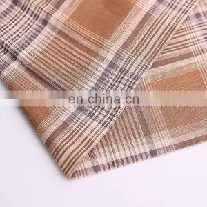 Direct Factory Cheap Price Yarn Dyed Fabric Linen Rayon Blend Plaid Fabric thumbnail-4