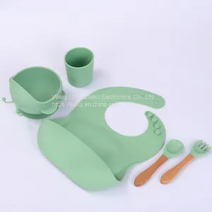 Factory Feeding Set Bee Shape Bowl Bib Spoon Fork Sets thumbnail-5