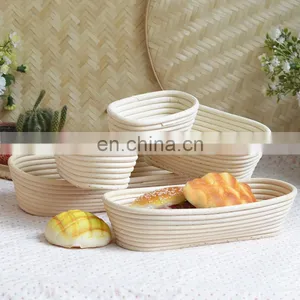 Premium Natural Rattan Bread Proofing Basket Rattan Baskets Baking Dough Bowl for Bakers Proving Baskets thumbnail-1