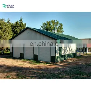 Light Weight Prefab Long Span Steel Truss Steel Structure Car Parking Garage Hangar thumbnail-1