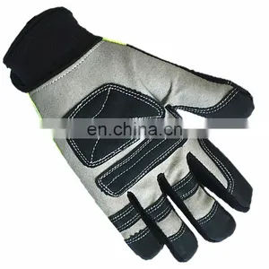 Factory Mechanical Reflective Mechanic Safety Repair Non-Slip Industrial Synthetic Leather Work Gloves thumbnail-4
