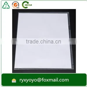 Factory Wholesale a4 Transparent Hard Plastic pp L Shape Clear File Folder thumbnail-4