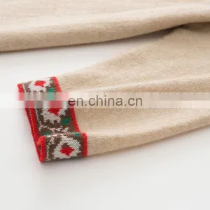 Autumn Luxury Slim Long Knitted 100% Cashmere Dress Ladies New Design Button Decoration Breathable Washable Floor-Length Natural thumbnail-5