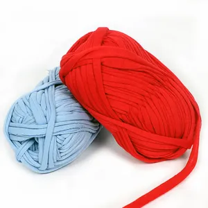China Yarn Factory 100% Polyester T-shirt Handbag Knitting Crochet Yarn thumbnail-5