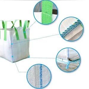 1000kgs Firewood Bag Bulk Bag Super Sack Breathable Big Bag Vented Container Bags 1ton Bag for Packaging Log, Firewood, Potato, Onion thumbnail-5