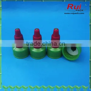 Cosmetic Screw Cap With Long Nozzle Top.Pointed Mouth Plastic Screw Cap for Cosmetic Squeeze Bottle thumbnail-1