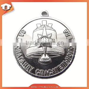 Custom Honor Souvenir Sliver Medal With Ribbon thumbnail-4