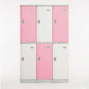 Plastic Storage Locker|Vandal Resistant Mortise and Tenon Structure |Heavy Duty 465mm Height 2-Tier for School Corridor and Library- OEM/ODM thumbnail-2