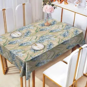 4 Pack Black, Rectangle Disposable Plastic Tablecloth for Picnic, Birthday, BBQ, Party, Wedding (Black, Rectangle, 54in. X108in.) thumbnail-1
