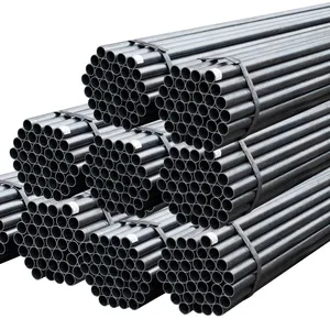 Durable Round Galvanized Steel Pipes and Rectangular Steel Pipes Used in Steel Structure Construction thumbnail-5