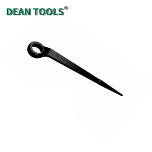 Offset Construction Box Wrench With Pin, 45# Steel, 22 mm Opening, Full Polish,Offset Box End Structural Box Wrench thumbnail-5