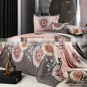 Pigment Print Sunflower Bedding Cotton Duvet Cover Bed Set thumbnail-1