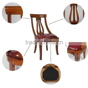 Carved Hand Classic Chair Dining Style Wood Chair Designs, Classic Wood Chair thumbnail-5