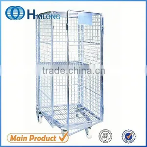 Industrial Foldable Rolling Warehouse Trolley for Sale thumbnail-1