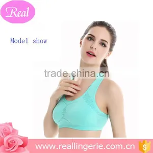 High Resilient Triangle Hollow Out Vest Sports Bra thumbnail-2