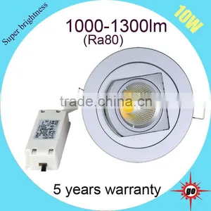 360 Degree Rotatable Led Ceiling Light Power Dimmable 10w Cob Gimbal Downlight Quality Choice thumbnail-4