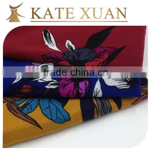 100% Printed Cotton Crepe Rayon Fabric Rayon Dress Fabric Designs Quality Choice thumbnail-4