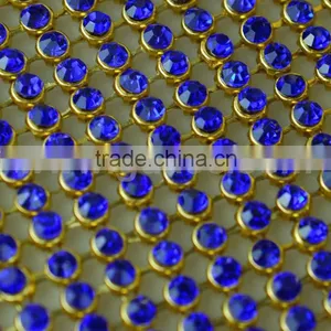 Lower Price 120*45cm Metal Setting Rhinestone Mesh, Transfer Crystal Rhinestone Rolls Wholesale thumbnail-1