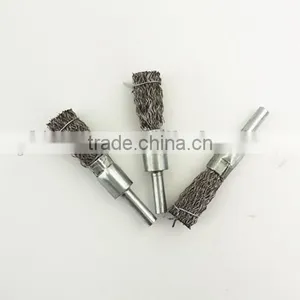 Steel Wire Type Brush With Shaft,steel Wire Cup Brush thumbnail-1