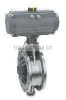 Pneumatic Flanged Triple-eccentric Butterfly Valve thumbnail-1