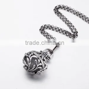 OEM Gold Filigree Cage Pregnancy Necklace thumbnail-4