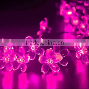 2016 Pink Color 100 Leds 10 Meters Flower Fairy Lights thumbnail-1