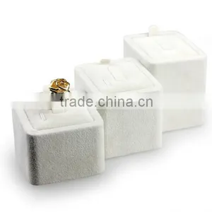 Custom High End White Velvet Jewelry Display Tray For Bracelet thumbnail-2