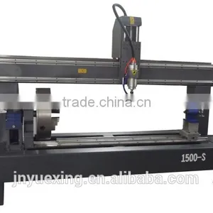 Rotary Cnc Router Engraving Machine on Cylinder thumbnail-2