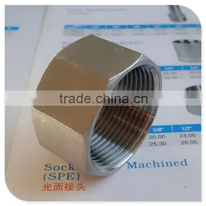 ISO4144 Fittings Inox 316 TAPA HEMBRA HEXAGONAL 1/8"-4" thumbnail-1