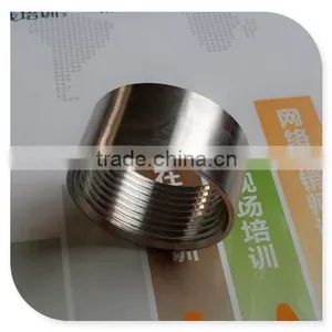 SUS304 Stainless Steel Threaded Fittings Bspt Half Coupling thumbnail-1