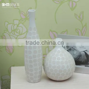 Modern Hand Paint Circle Pattern Ceramic Vases Wholesale for Home Deco thumbnail-3
