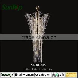 Home Decoration Crystal Ceiling Lamp / Energy Saving Crystal Lighting /modern Crystal Lighting thumbnail-1