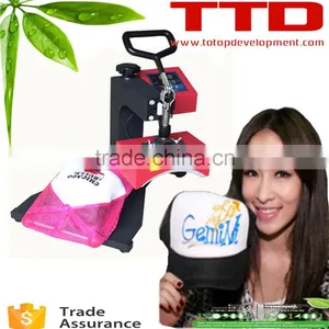 Cap Vinyl Logo Transfer Printing Machine , Heat Press Machine,customize Printing Hats Logo thumbnail-1