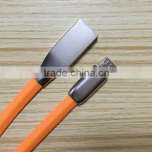 For IPhone USB Charger Cable Flat Zinc Alloy USB Cable New Premium thumbnail-1