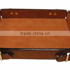 Table Utility Tray (brown Leather) thumbnail-2