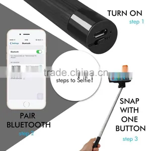 Easy Portable High Quality Bluetooth Selfie Monopod Stick for Phone thumbnail-3