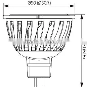 LG LED Lamp SPOT MR16 5.4W 20W/840/320lm/GU5.3/15,000h M0540U35N51 thumbnail-2