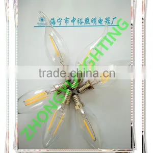 High Quality CE UL C32/C35 Flame Tip Candle LED Filament Bulb With Many Watts for Choice thumbnail-2
