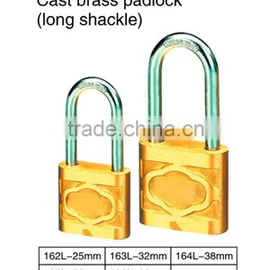 Cast Solid Long Shackle Brass Padlock thumbnail-1