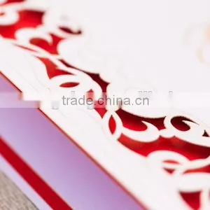 2016 Fancy Laser Cut Love Swirl Wedding Invitation, Chic Invitations thumbnail-4